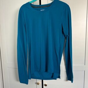 Adidas Blue Long Sleeve Athletic Top